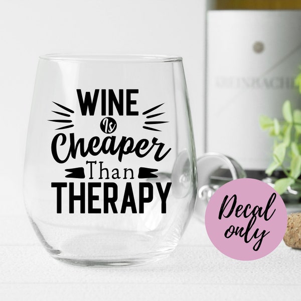 Wine Glass Decal Etsy