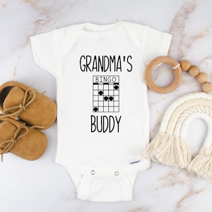 Body bingo bingo de grand-mère pour bébés, vêtements pour bébés, cadeau de baby shower amusant, cadeau de nouveau-né, humour bébé mignon, chemise bébé grand-mère