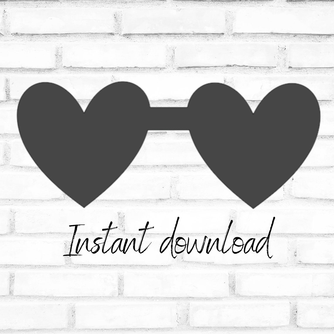 Heart Keychain SVG Keychain Template for Cricut and Etsy UK