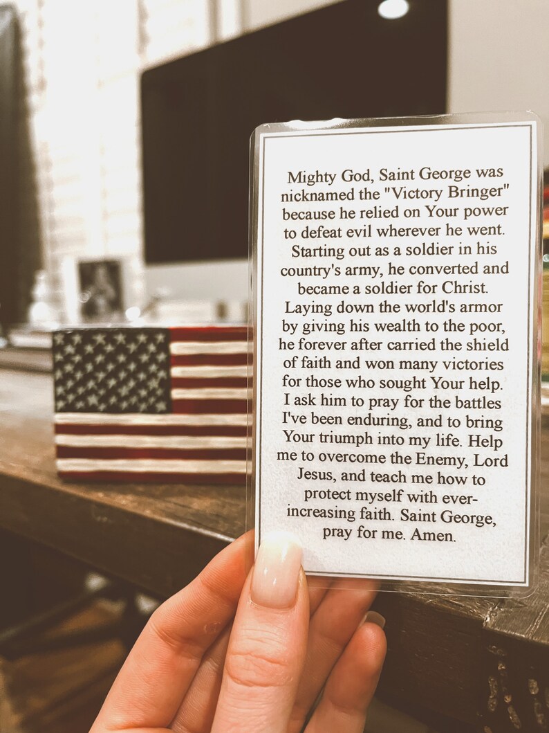 Saint Prayer Card, St. Patron Saint of Scouts, Patron