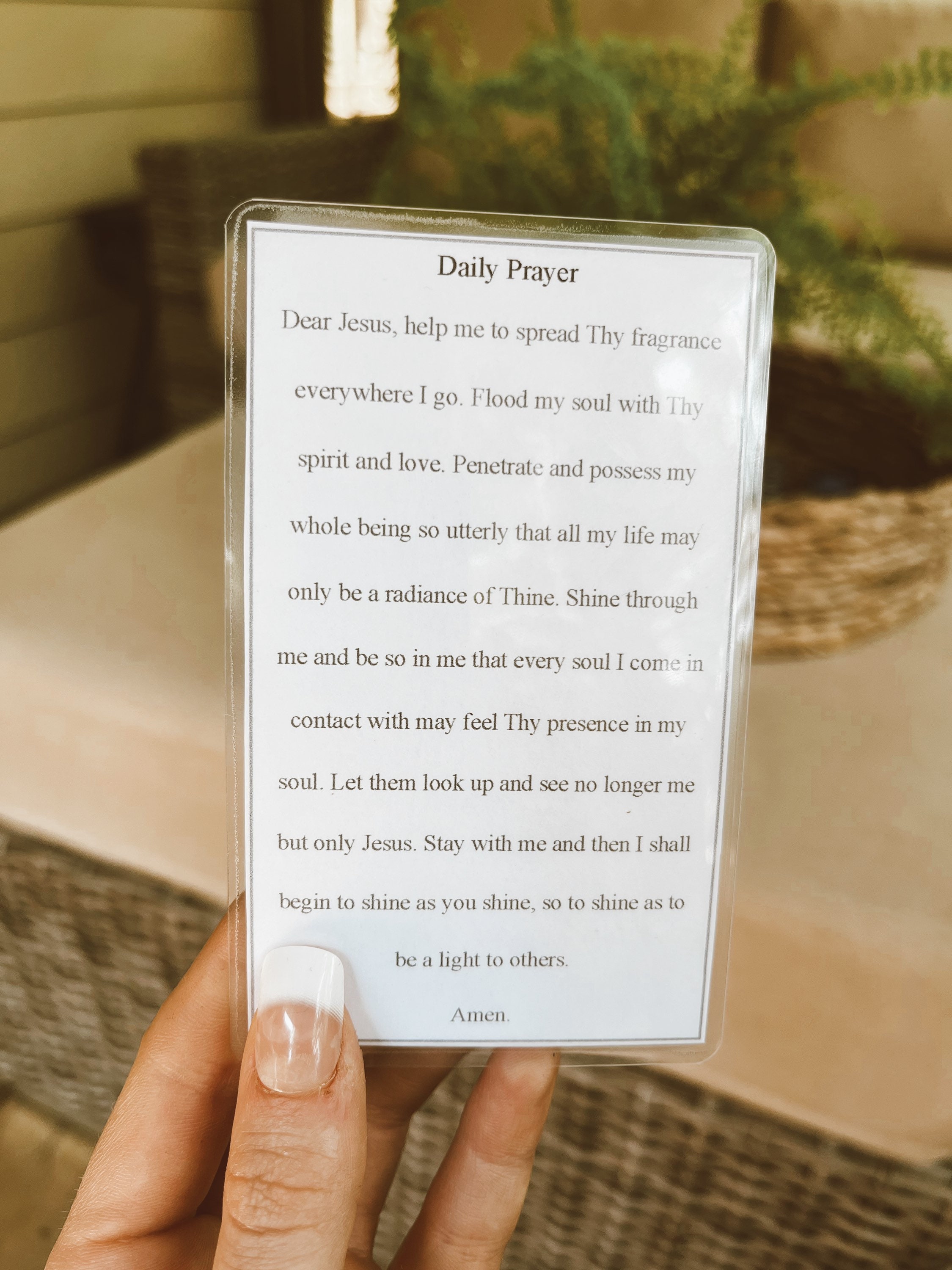 Mother Teresa Prayer Card Saint Mother Teresa Daily Prayer - Etsy