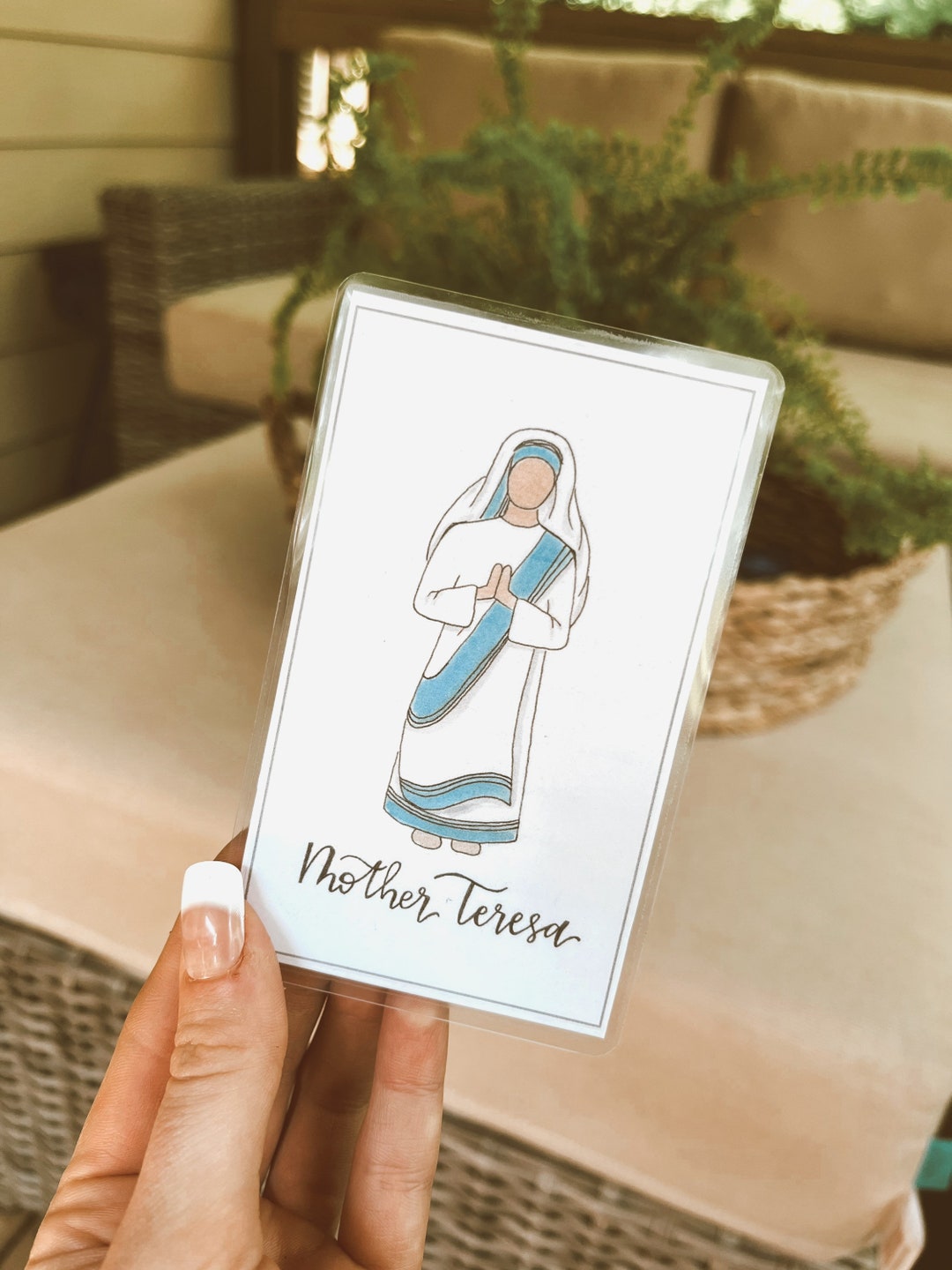 Mother Teresa Prayer Card Saint Mother Teresa Catholic Gift St Teresa ...