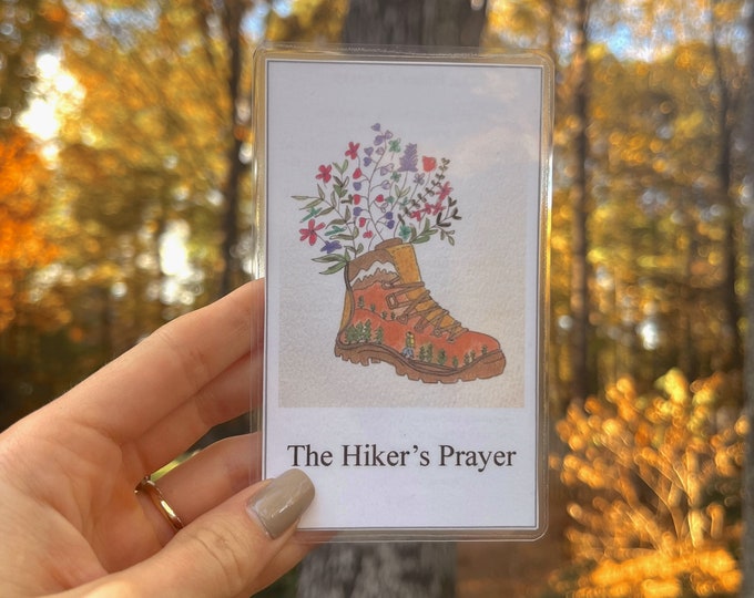 The Hiker’s Prayer, hiking gifts, backpacking prayer, camping gift, Appalachian trail gift, hiking faith card, hiking lover, trail lover