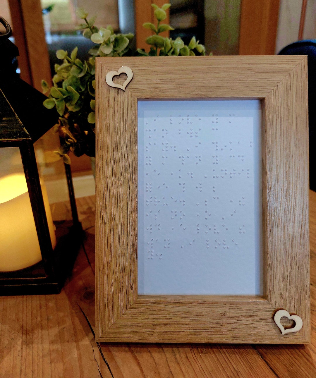 Braille Framed Poem. Braille Gift. Braille Gifts. Braille Gift Etsy