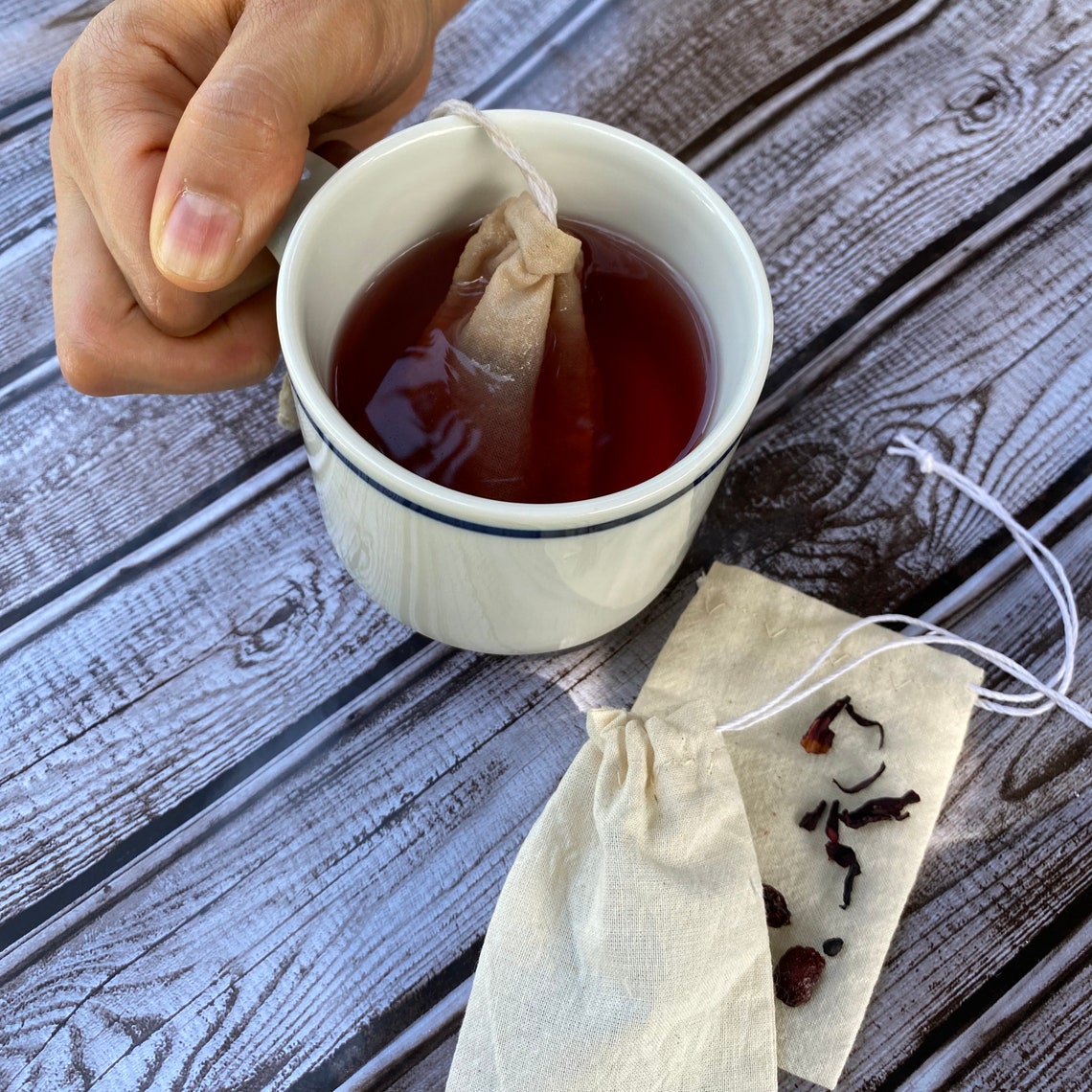 Reusable Cotton Bag Small Loose Leaf Tea Bag Etsy