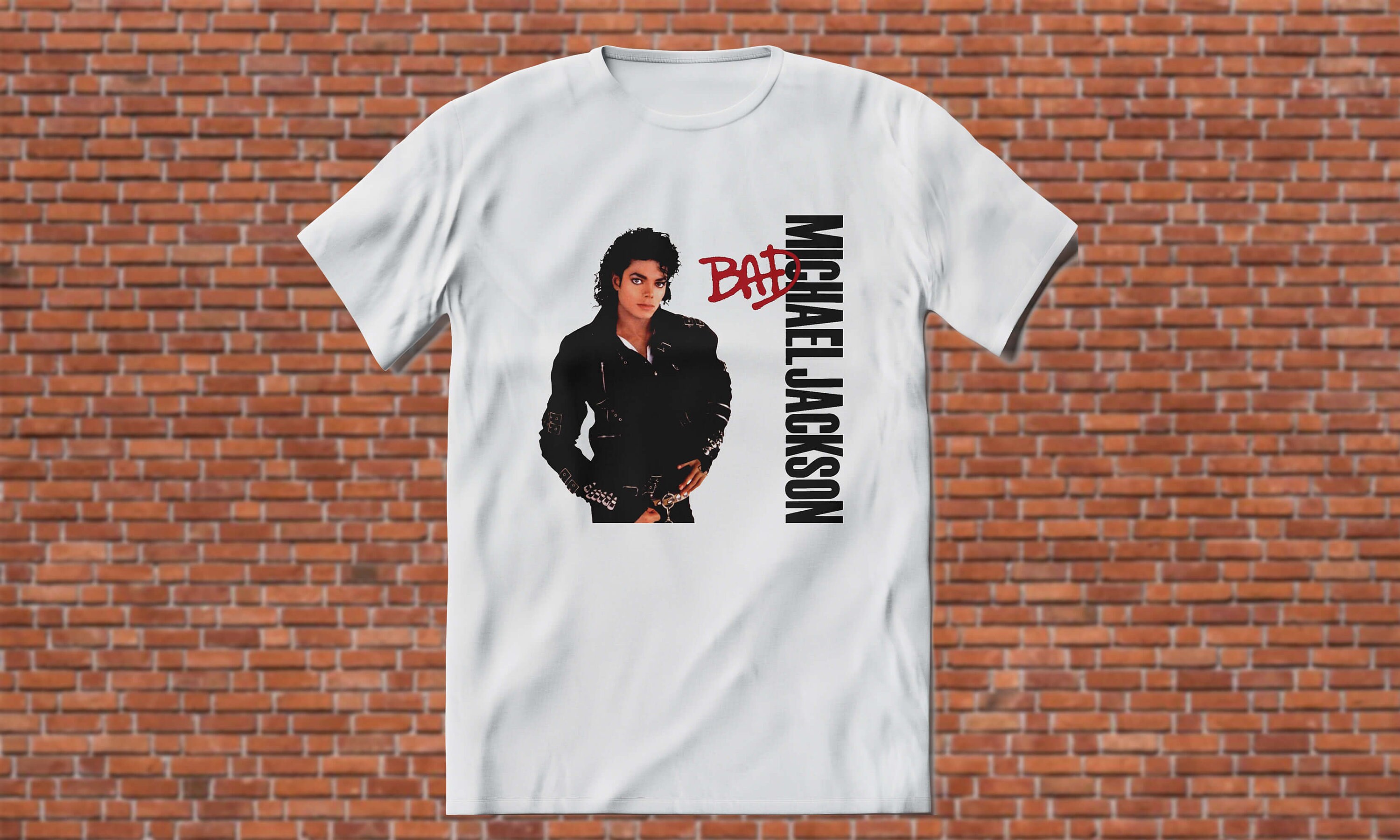 OFF-WHITE Slim Fit Michael Jackson Graphic Print T-Shirt White/Black Men's  - SS19 - US