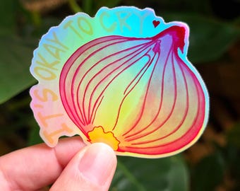 Red Onion Funny Sticker