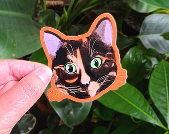 Tortie Love Cat Sticker