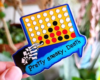 Pretty Sneaky Death Scrubs Sticker