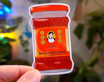 Chili Crisp Glossy Vinyl Sticker