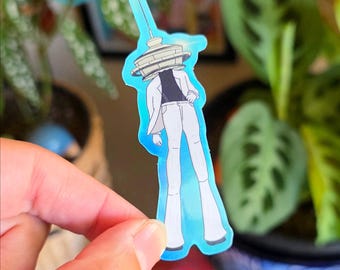 Spacie the Space Needle Shiny Sticker