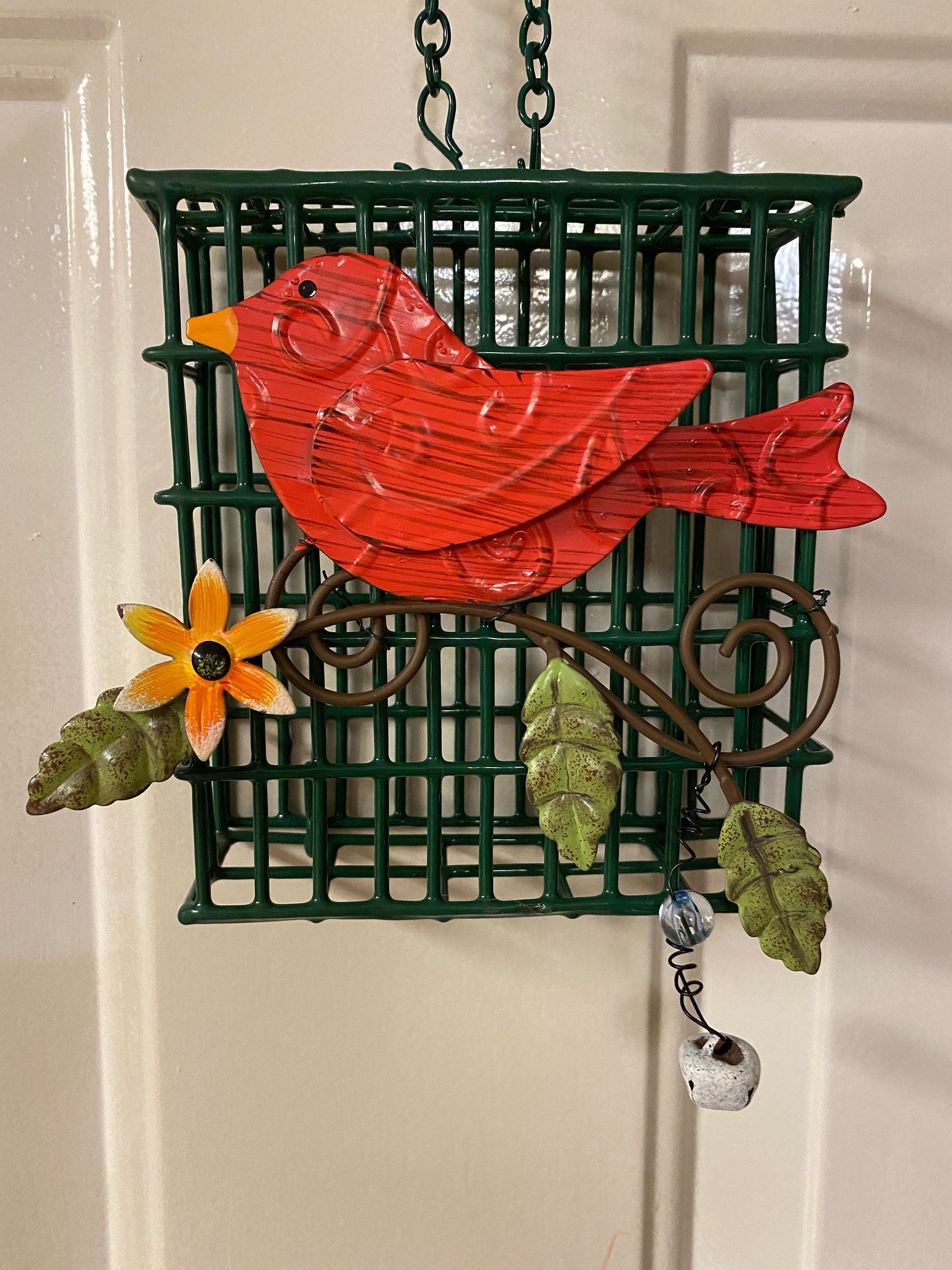 Wild Bird Suet Bird Feederred Bird Suet Bird Feeder Suet Etsy UK