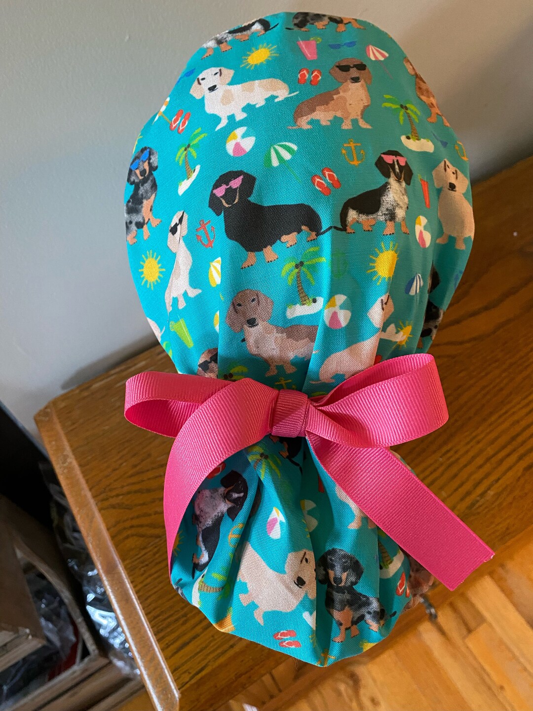 Dachshund Scrub Cap Dachshund Beach Scrub Cap Dachshund OR Scrub Cap