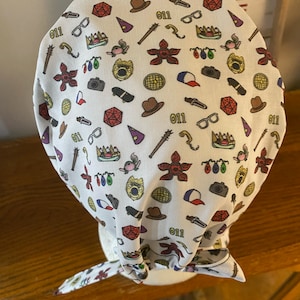 OR Scrub Cap-Tieback Strange OR Scrub Cap- CRNA Scrub Cap- Strange Surgical Cap- Strange Scrub Cap- Nursing Scrub Cap
