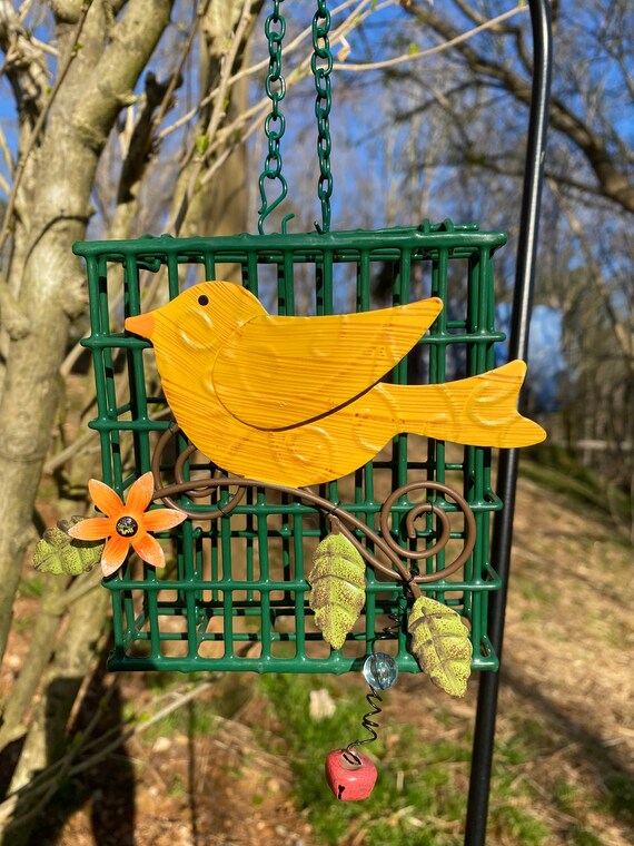 Wild Bird Suet Bird FeederYellow Bird Suet Bird FeederSuet Etsy España