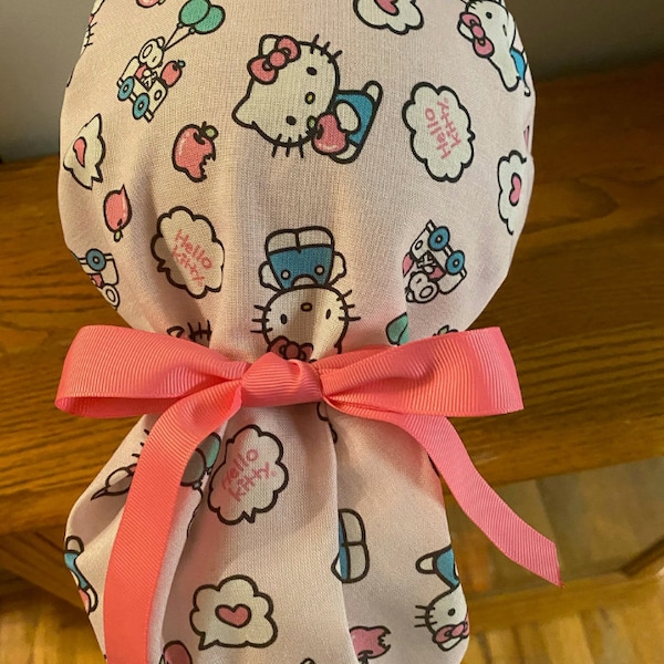 Cat OR Scrub Cap-OR Scrub Cap-Surgical Scrub Cap-OR Scrub Cap-Kitten Scrub Cap-Scrub Cap-Ponytail Scrub Cap-Crna Scrub Cap-Nursing Scrub Cap