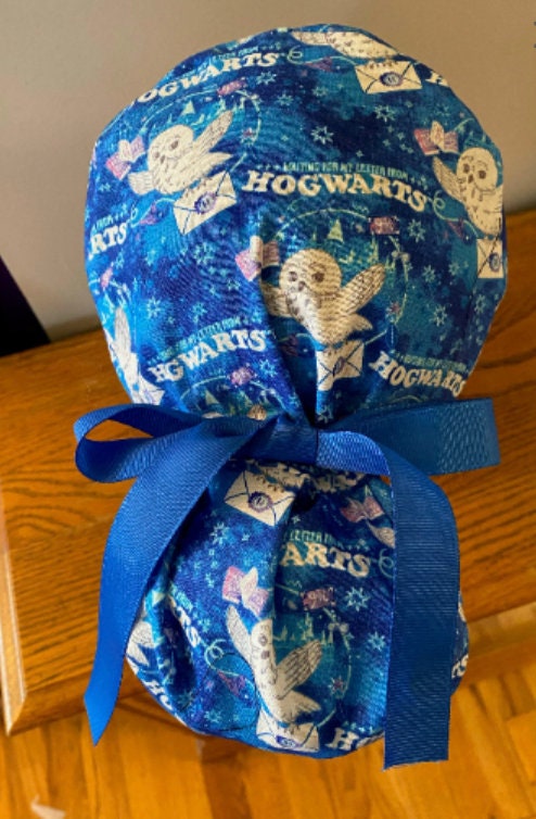 Ponytail Scrub Cap- Owl Scrub Cap- Scrub Cap-Scrub Cap- Surgical Cap- Owl Or Scrub Cap