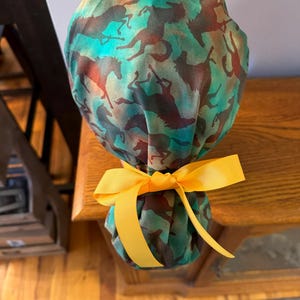Horse Scrub Cap- Horse Scrub Hat-Surgical Hat-Nursing Cap- Ponytail Scrub Hat- Nurse Cap-Surgery Cap-Vet Cap Southwest Horse Scrub Cap