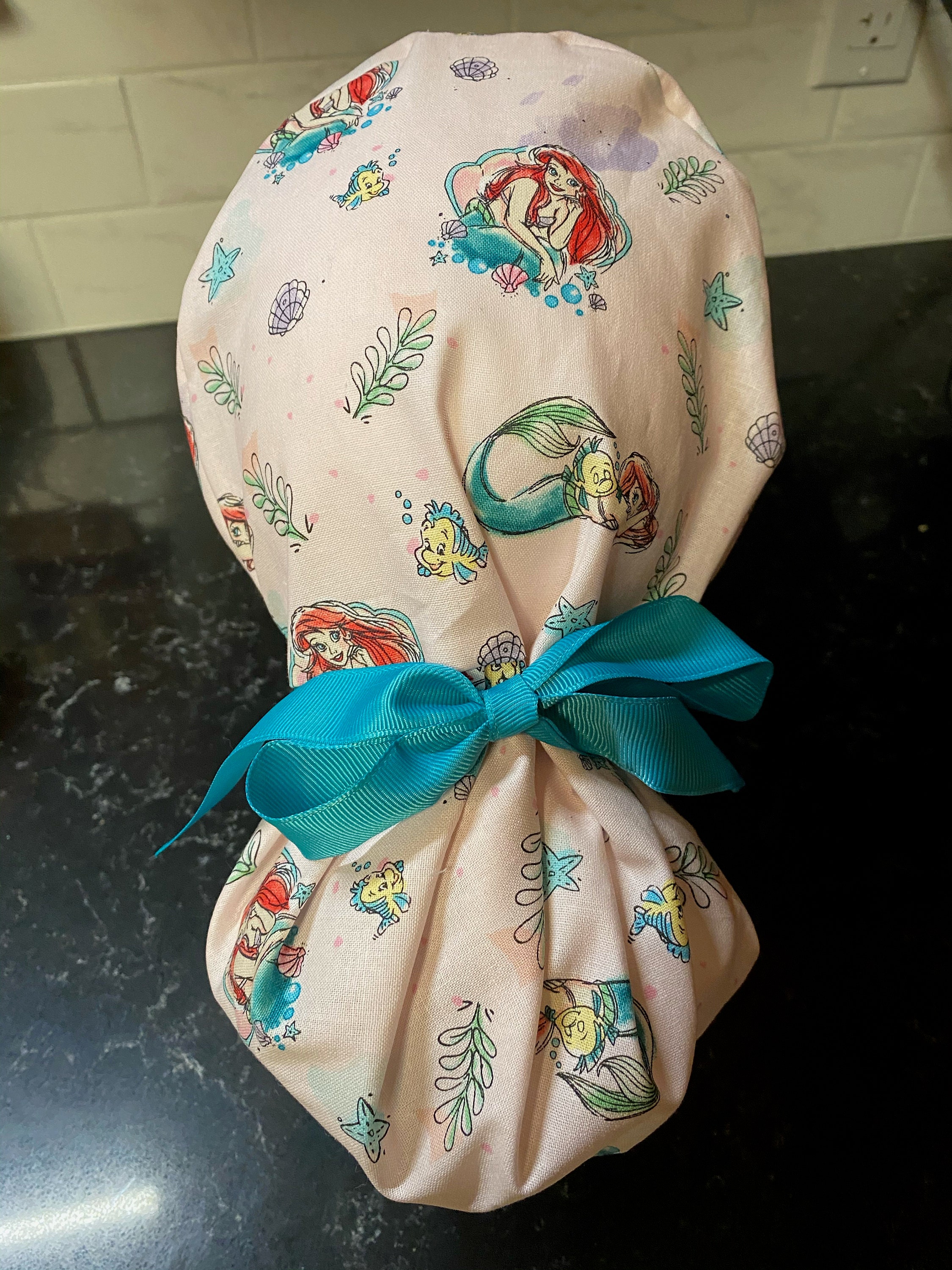 Little Mermaid Scrub Cap Disney Princess Scrub HatAriel Etsy