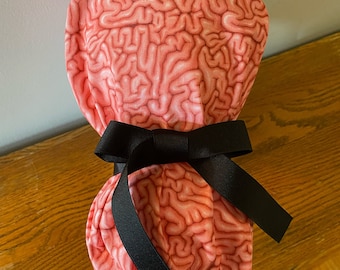 Gorro quirúrgico para cerebro - Gorro quirúrgico para cerebro - Gorro quirúrgico para neurocirujano - Gorro quirúrgico de enfermería - Gorro quirúrgico para quirófano - Gorro quirúrgico - Gorro quirúrgico con coleta - Gorro quirúrgico de urgencias