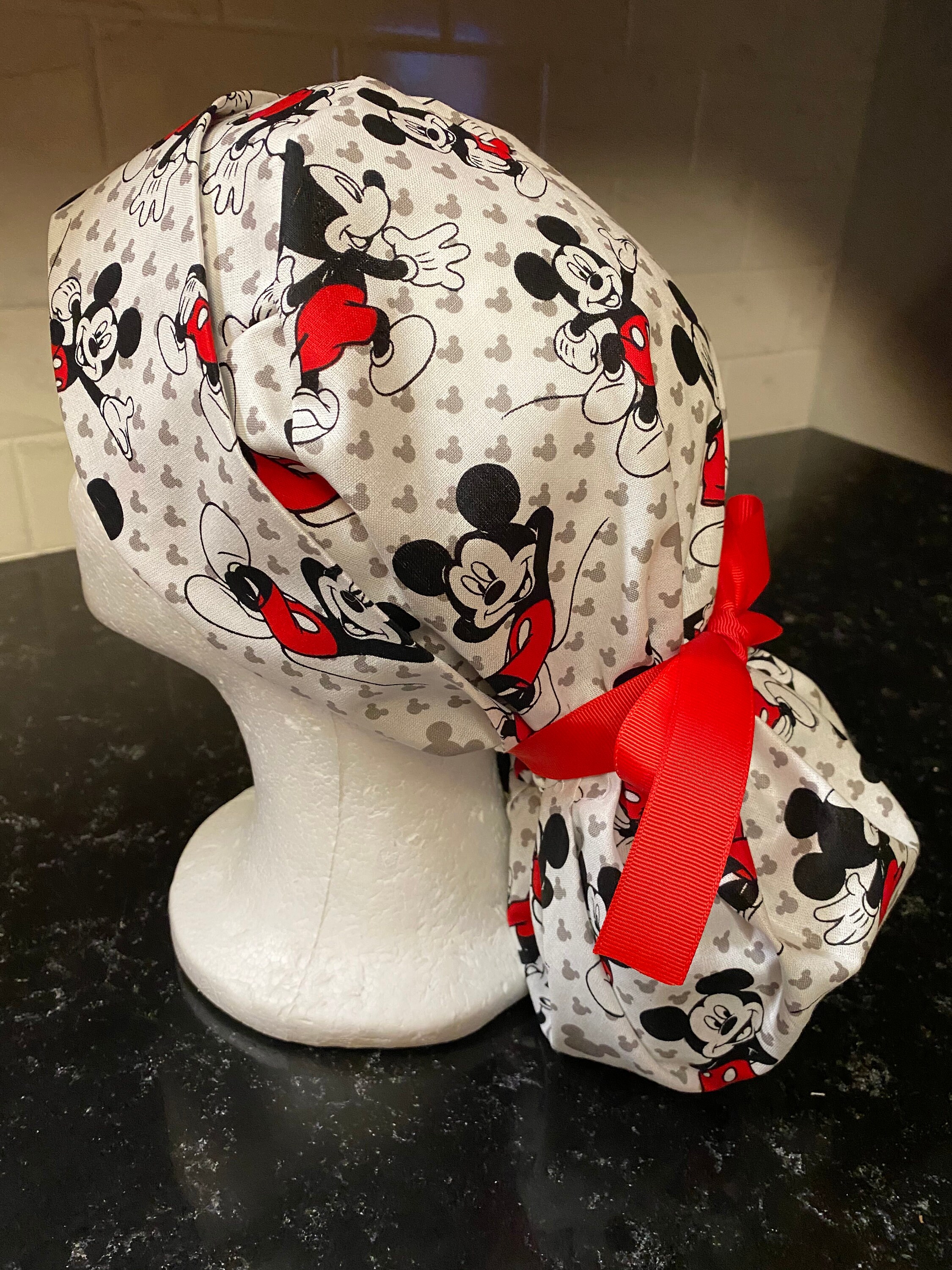 Mickey Mouse Scrub Hatwomen's Scrub Hatscrub Capmickey Etsy