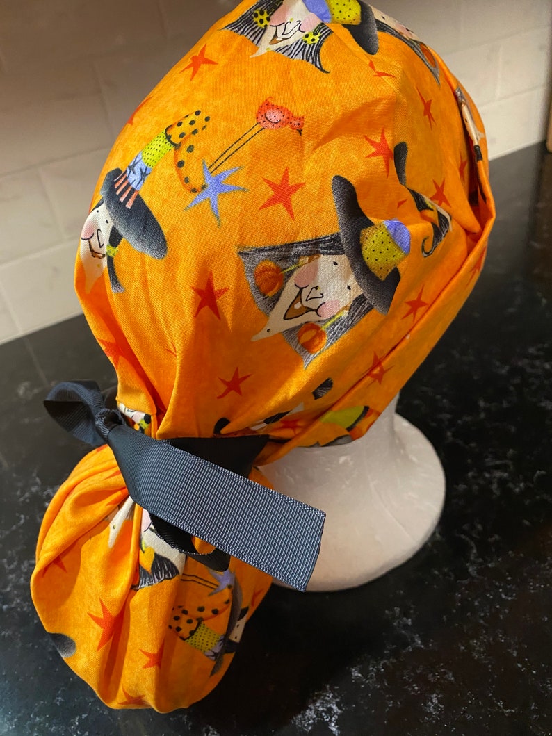Halloween Scrub HatWitch Scrub Hat Nursing Hat Halloween Etsy