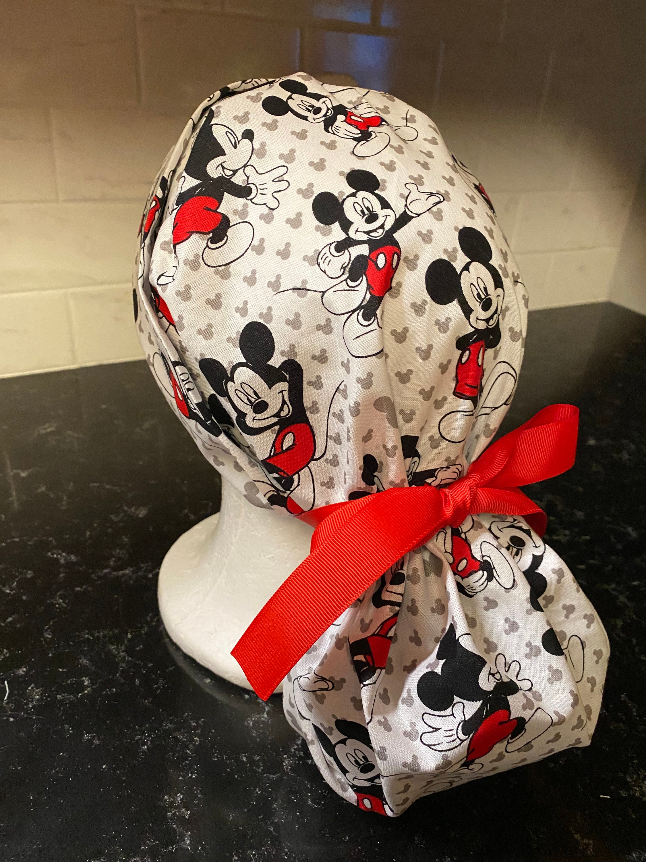 Mickey Mouse Scrub Hatwomen's Scrub Hatscrub Capmickey Etsy
