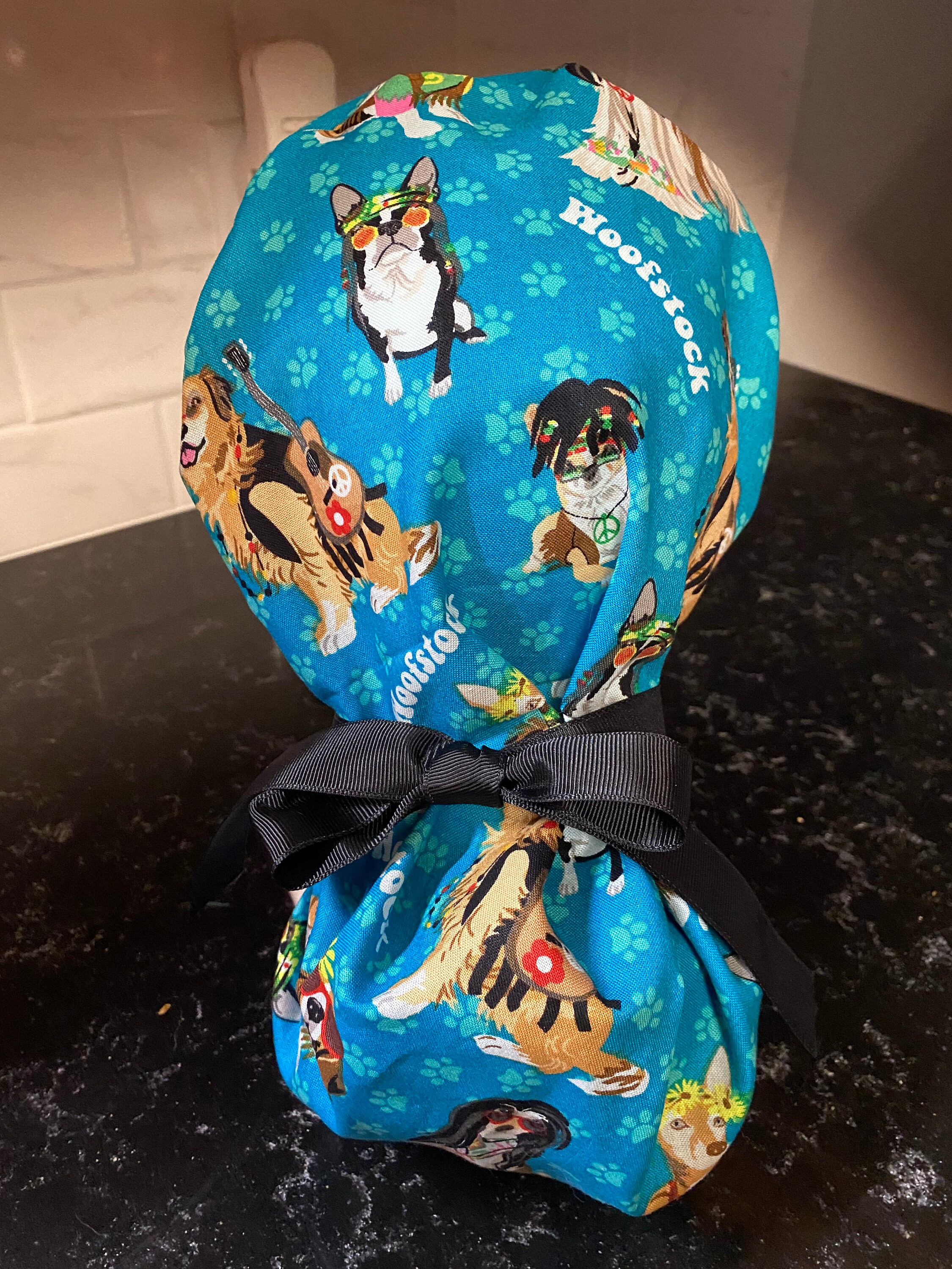 Dog Scrub Hat Hippie Dogs Scrub CapSurgical CapWomen's Etsy