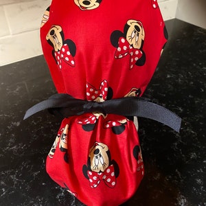 Scrub Cap-Ponytail Scrub Cap-Scrub Hat-OR Scrub Cap-Women&#39;s Surgical Cap- Surgery Cap-OR Scrub Cap- Chemo Cap- Food Service