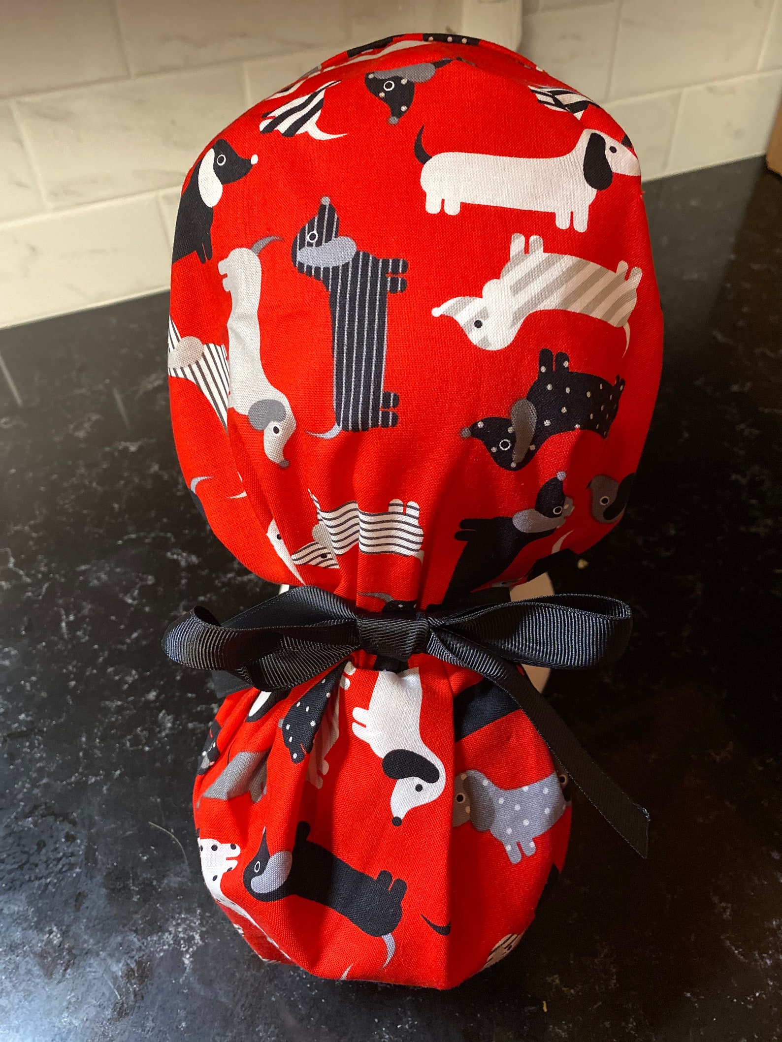 Dachshund Scrub Hat dachshund Scrub Cap Women's Ponytail Etsy