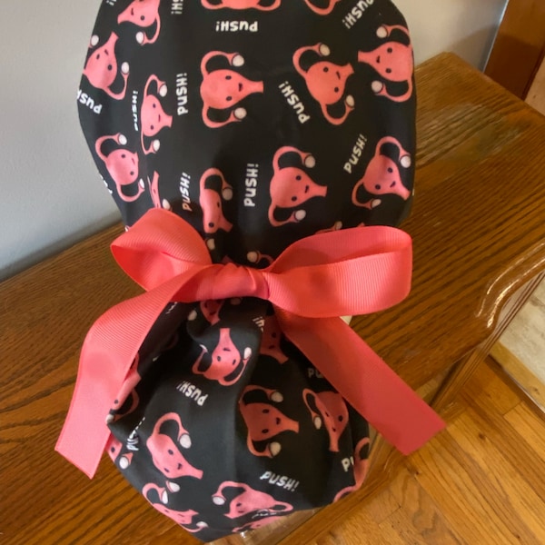 OB Scrub Cap-Labor and Delivery Scrub Cap- Labor and Delivery OR Scrub Cap-Ponytail Scrub Cap-Surgical Scrub Cap- Scrub Cap-Uterus ID Badge