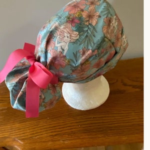 OR Scrub Cap- Ponytail Scrub Cap- Mermaid Scrub Cap- Nursing Scrub Cap- Doctor Scrub Cap- Scrub Cap-Scrub Hat- CRNA Scrub Cap