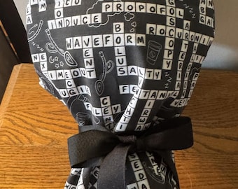 CRNA Scrub Cap-Anesthesia Scrub Cap-Anesthesiologist Scrub Cap- Anesthetist OR Scrub Cap-OR Scrub Cap- Anesthesia Crossword PuzzleScrub Cap