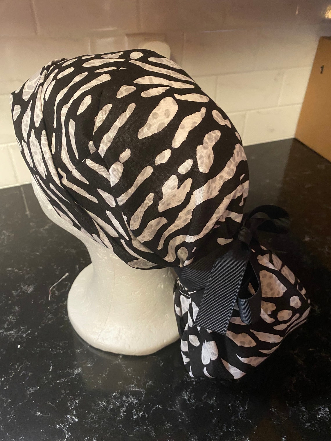 Zebra Print Scrub HatZebra Scrub Cap Zebra Print Surgical Etsy