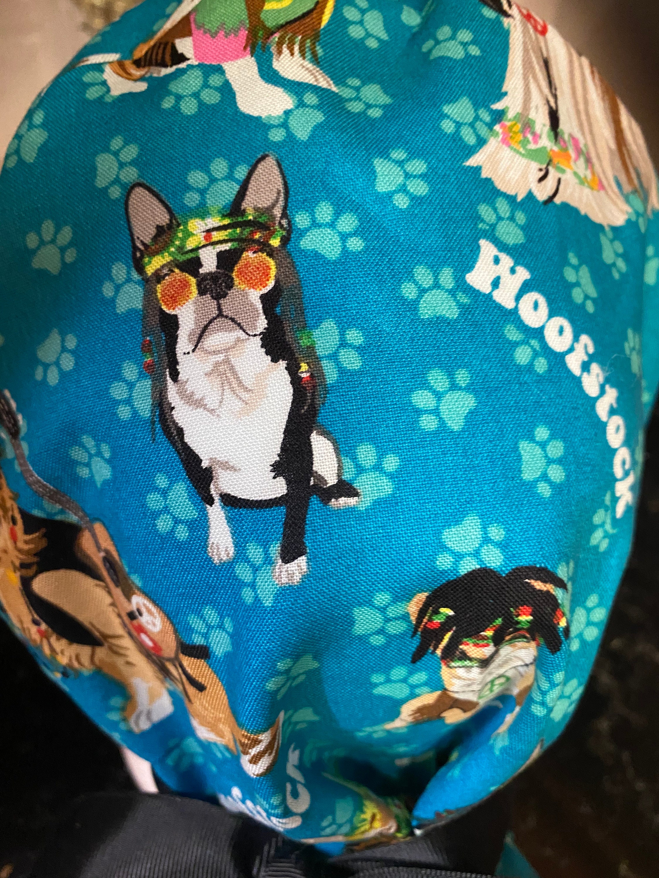 Dog Scrub Hat Hippie Dogs Scrub CapSurgical CapWomen's Etsy