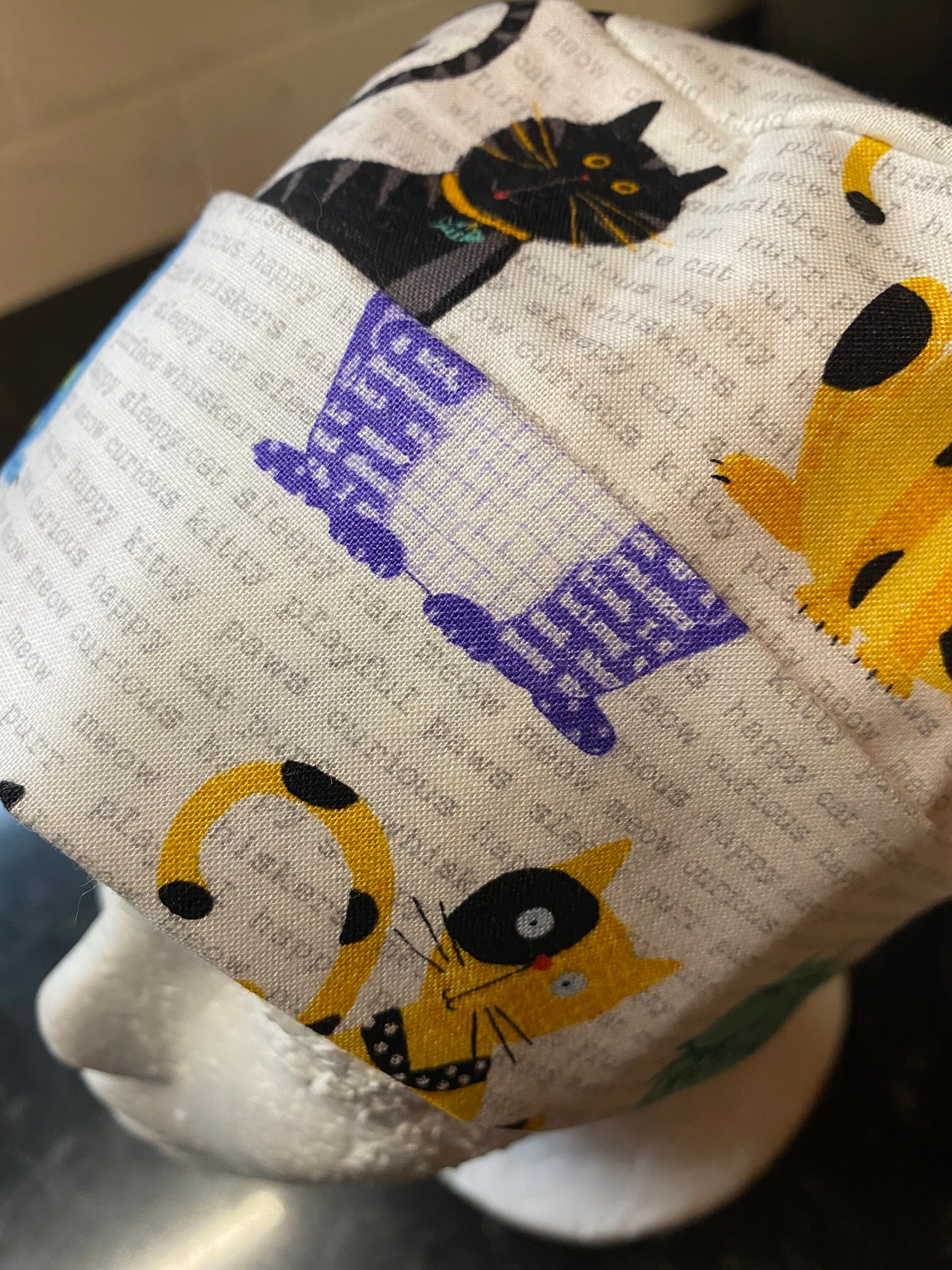 Fat Cat Scrub HatScrub Hat Cat Scrub CapWomen's Scrub Etsy