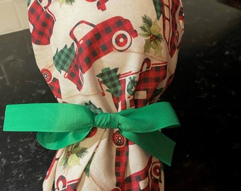 OR Scrub Hat- Christmas Scrub Hat- Scrub Cap- Scrub Hat- Surgical Cap- Scrub Cap- Christmas OR Surgery Cap- GWSC