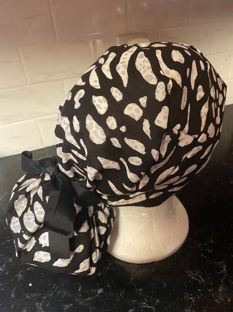 Zebra Print Scrub HatZebra Scrub Cap Zebra Print Surgical Etsy