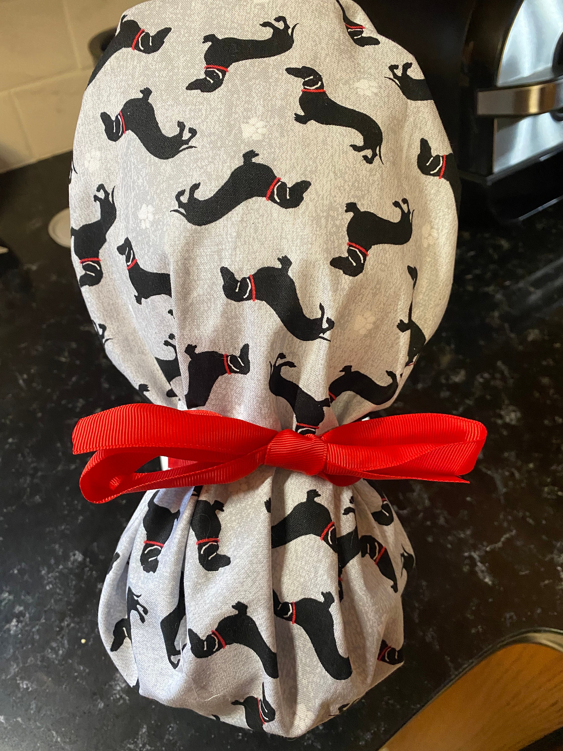 Dachshund Scrub Hat dachshund Scrub Cap Ponytail Scrub Cap Etsy