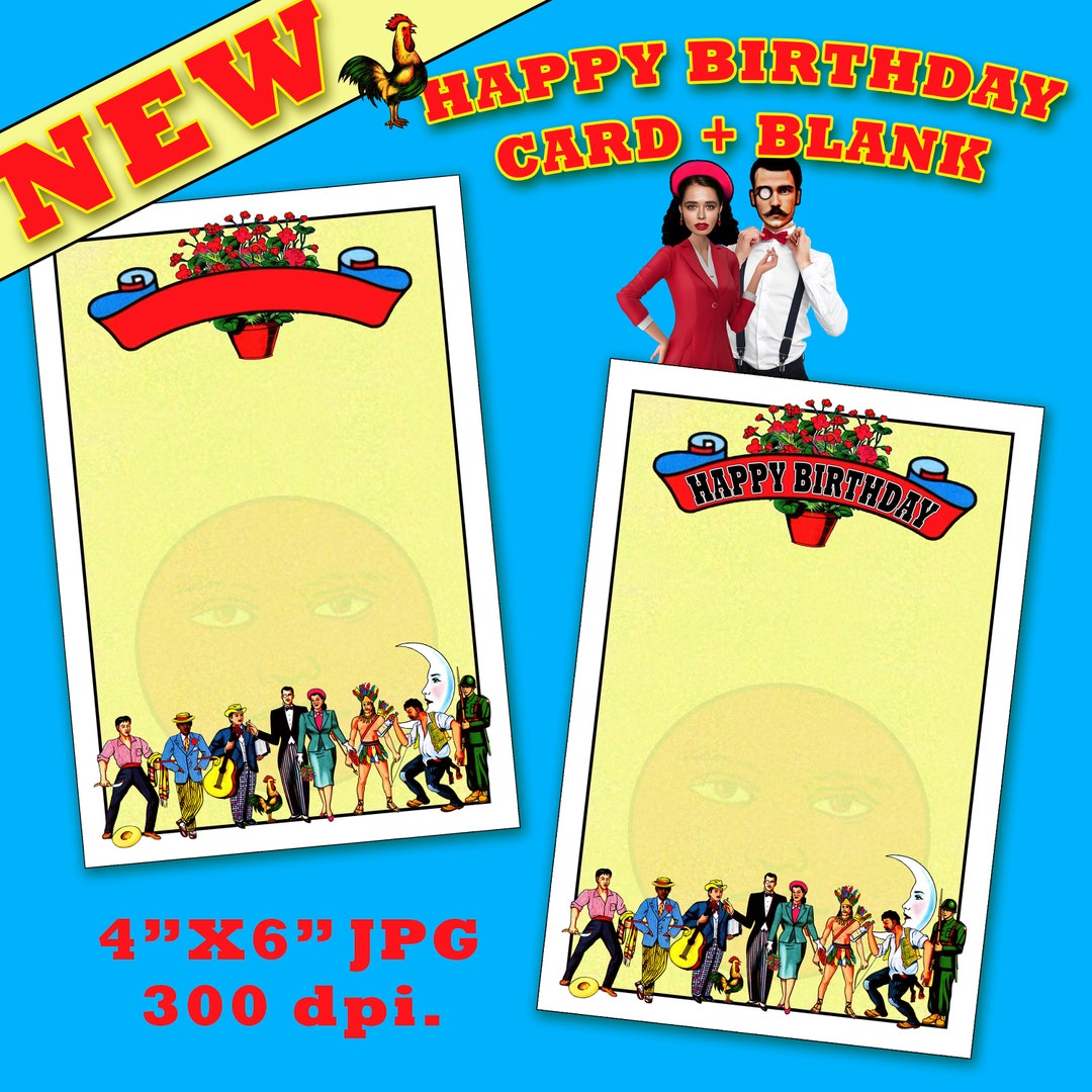 LOTERIA BIRTHDAY Card + Blank Templates - Etsy