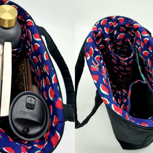 Cup Holder Tote Bag Etsy