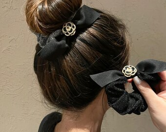 Camellia Hair Scrunchie Rose Camellia Hair Ties Luxury Hair - Etsy Camellia Hair Scrunchie Rose Camellia Hair Ties Luxury Hair - Etsy