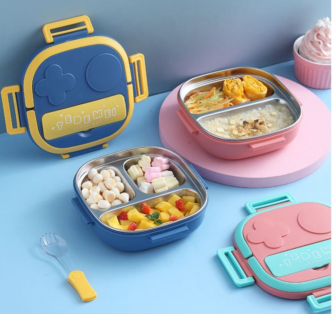 Toddler or Kids Stainless Steel Lunch Box Kids School Lunch - Etsy