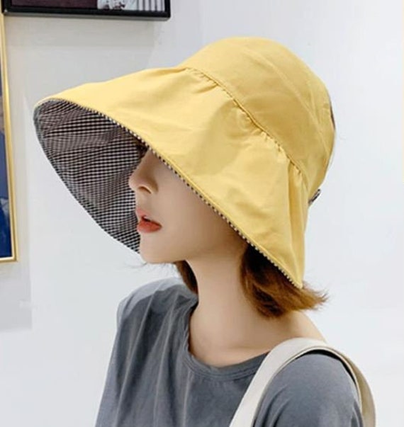 Sun Hat Wide Brim Protection Foldable Bucket Hat for Fishing