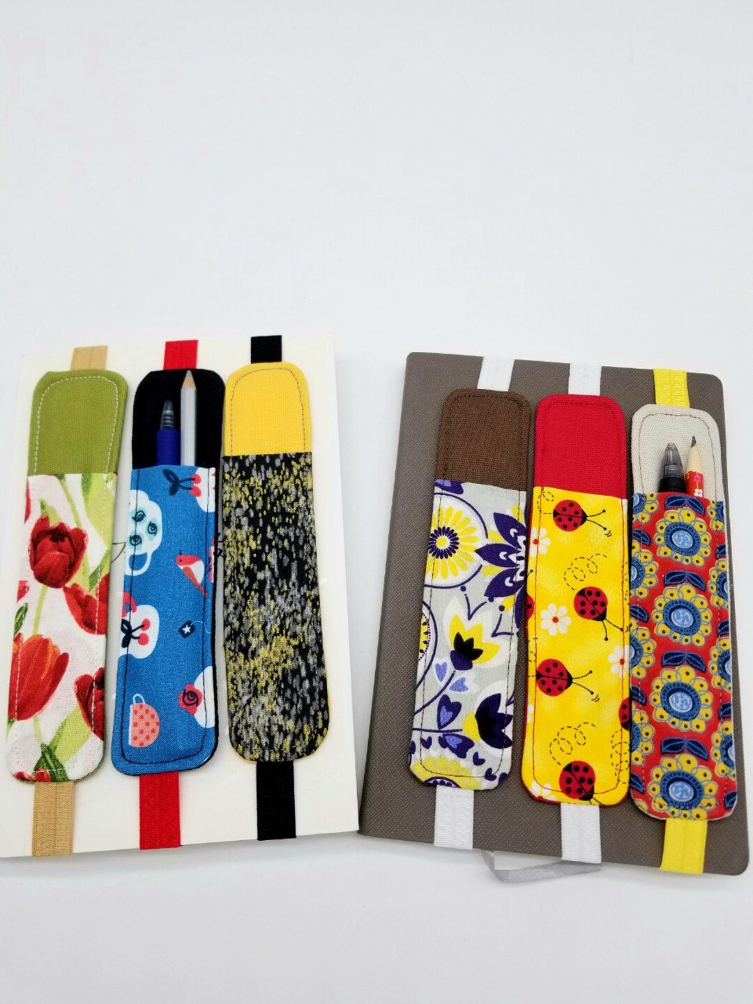 Bookmark Pencil Case, Bookmark Pen Case, Fabric Bookmark, Book Band