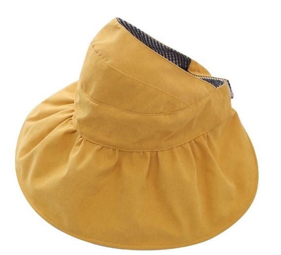 Women's Sun Hat Packable Reversible Foldable Bucket Hat UV Sun