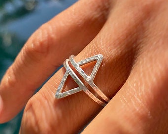 Ignite & Flow - Anillo de plata esterlina reciclada