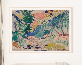 Henri Matisse Print, Landscape at Collioure 1905, Matisse art, Modern art, Vintage art, Wall Art Poster Print - Gift Idea - Sizes A2 A3 A4