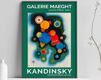 Wassily Kandinsky Print, Bauhaus Print, Kandinsky Art Print, Bauhaus Poster, Modern Art Print, Modern Wall Art Poster Print - Rozmiary A2 A3 A4