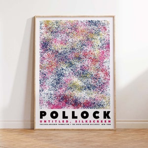 Abstract Art Print Jackson Pollock Print Pollock Vintage Art Pollock Modern Print Pollock Abstract Wall Art Poster Print - Sizes A2/A3/A4